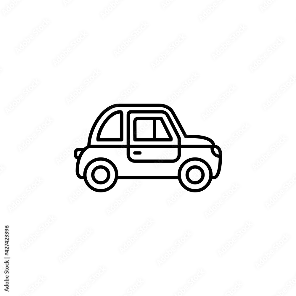 car vector icon. transportation and vehicle icon outline style. perfect use for icon, logo, illustration, website, and more. icon design line style