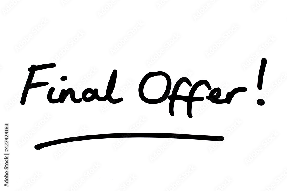 Final Offer!