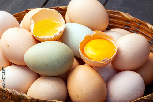 Hillbilly egg yolk from organic farm