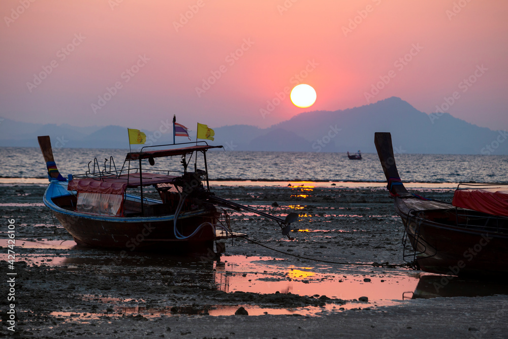 Light before sunrise at Koh(island) Ngai,Trang Province,Thailand