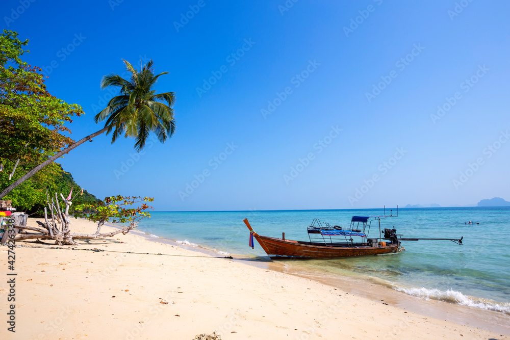 Beautiful beach at Koh Ngai island,Beautiful beaches at Koh Ngai, South of Andaman Coast, Krabi Province, Thailand.