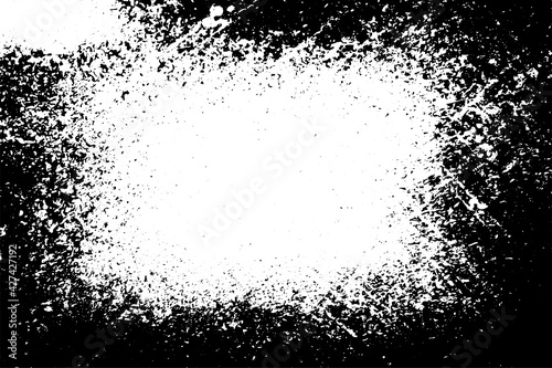 Dirty grunge background. The monochrome texture is old. Vintage worn pattern. The surface is covered with scratches