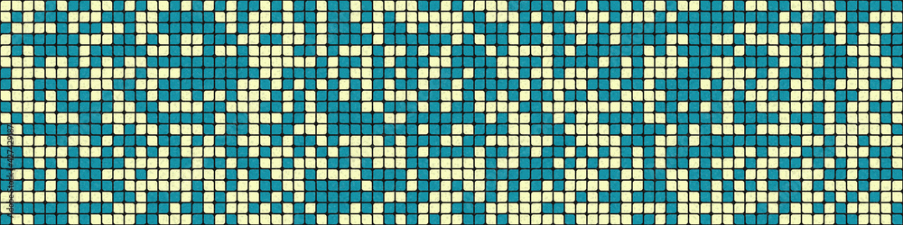 Fototapeta premium Abstract Geometric Pattern generative computational art illustration