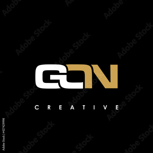 GON Letter Initial Logo Design Template Vector Illustration