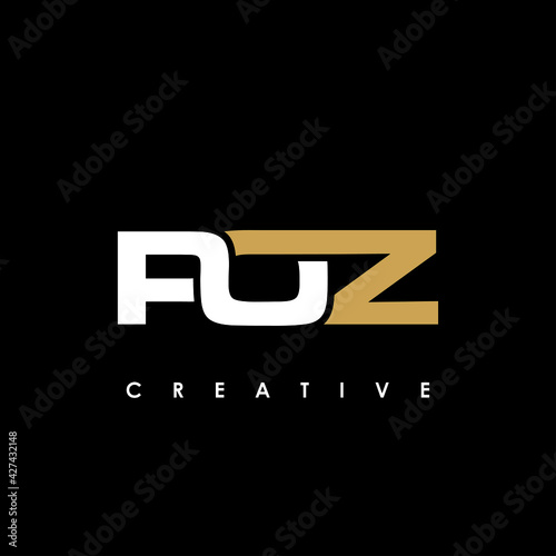 POZ Letter Initial Logo Design Template Vector Illustration