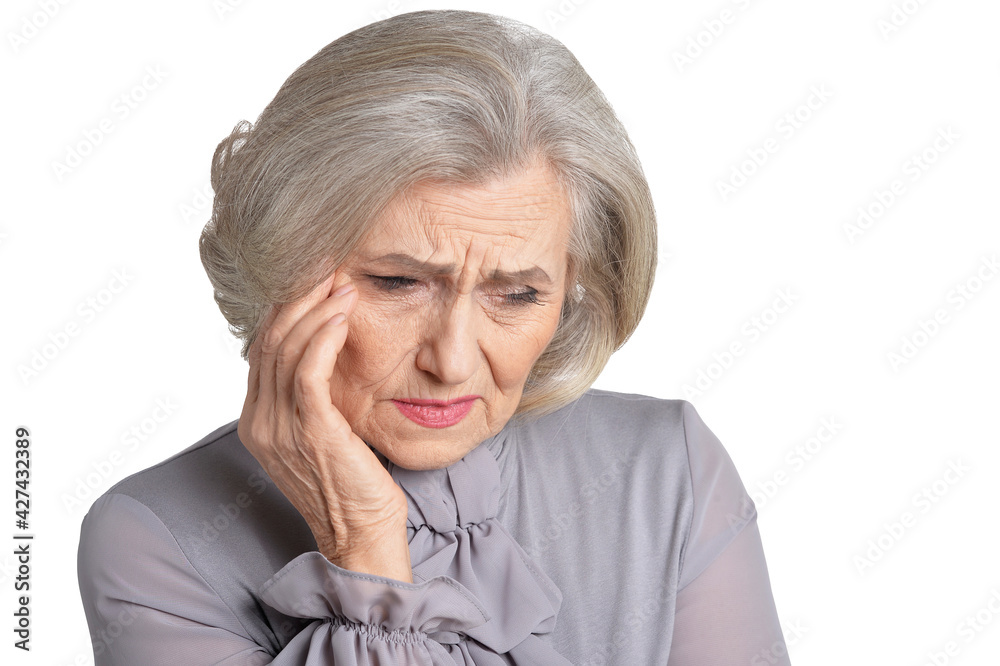 sad senior woman posing isolated sad senior woman posing isolated