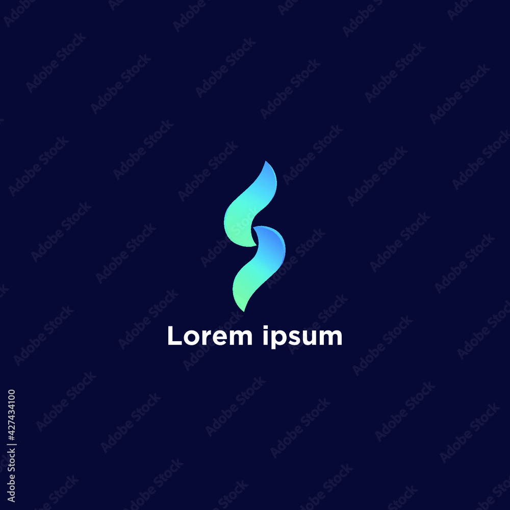 Obraz premium Abstract S Letter Logo Design