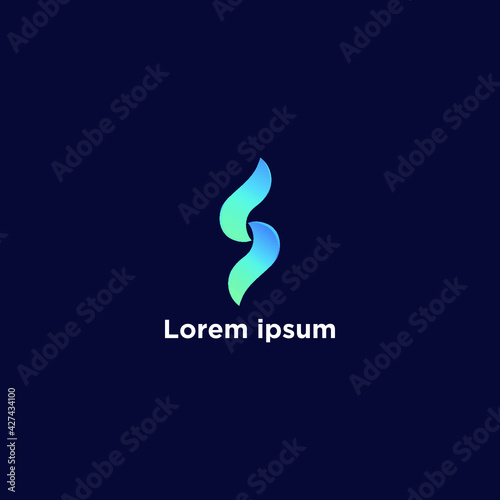 Abstract S Letter Logo Design
