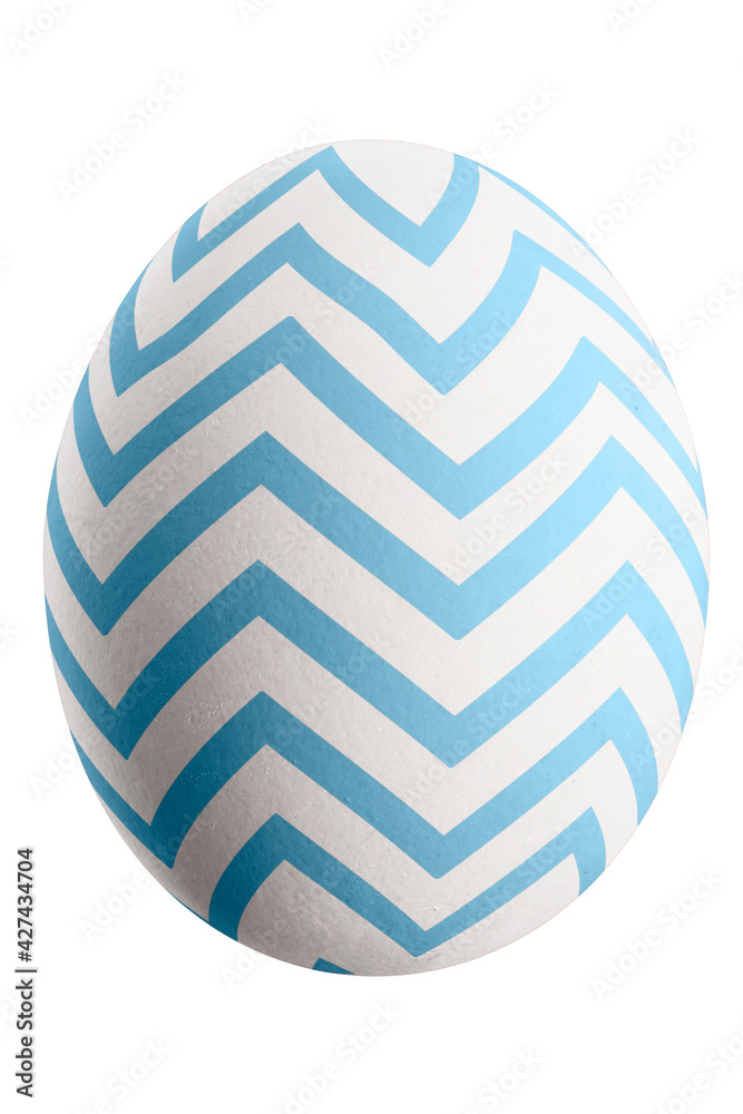 Large picture of an isolated easter egg with a stripes pattern. Large picture of an isolated easter egg with a stripes pattern.