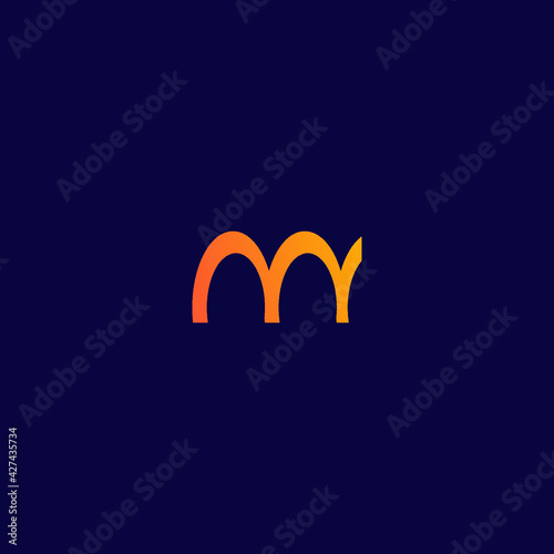Modern M Letter Logo Design