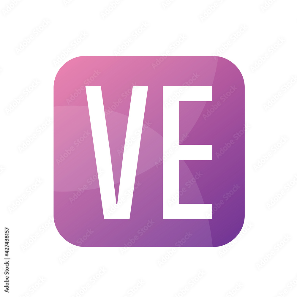 VE Letter Logo Design With Simple style VE Letter Logo Design With Simple style