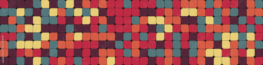 Abstract Geometric Pattern generative computational art illustration