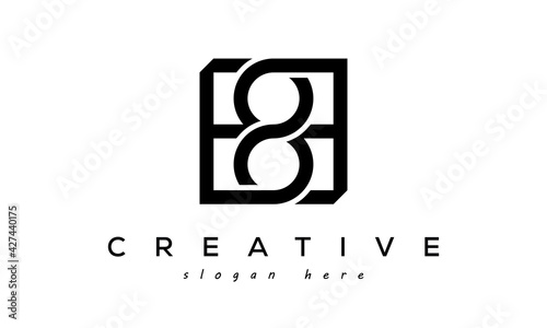 BB creative letter logo design vector