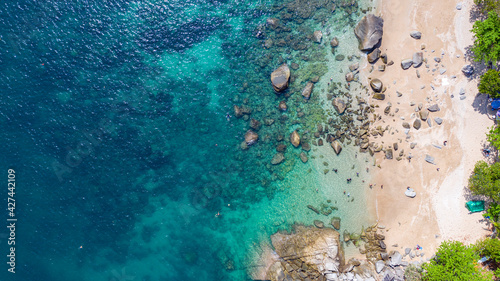 Ao Sane beach, next to Nai Harn Beach in Phuket, Thailand
