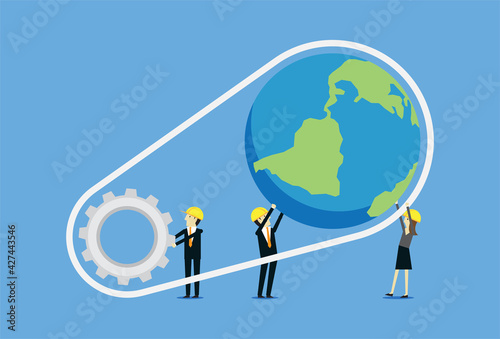 Industry from cooperation helps to move the world
