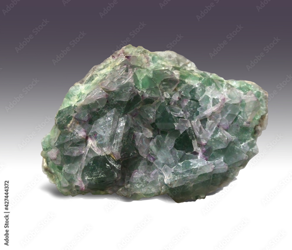 An excellent fluorite sample consisting of cuboid crystals. Fluorite is a multicolored mineral with overflows from saturated green and purple to gently pink. An excellent fluorite sample consisting of cuboid crystals. Fluorite is a multicolored mineral with overflows from saturated green and purple to gently pink.