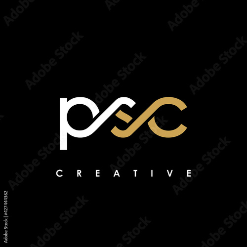 PSC Letter Initial Logo Design Template Vector Illustration photo