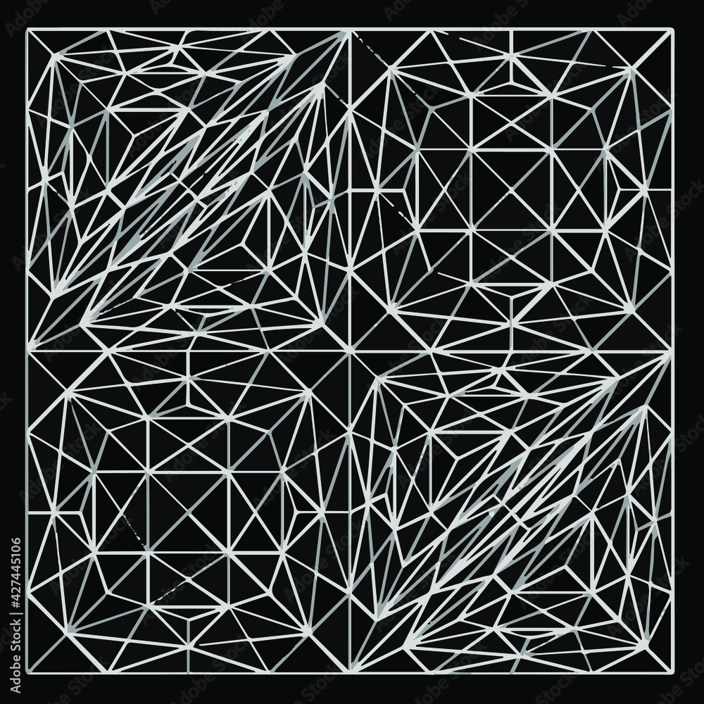 Black and white geometric pattern. Black and white geometric pattern.