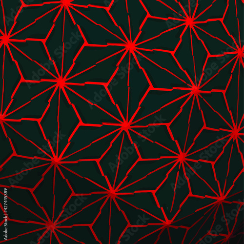 Geometric vector pattern with triangular elements.