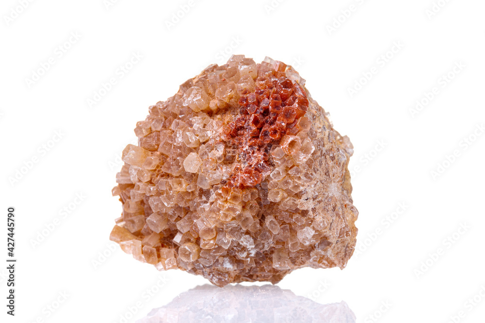 macro mineral stone Aragonite on a white background macro mineral stone Aragonite on a white background