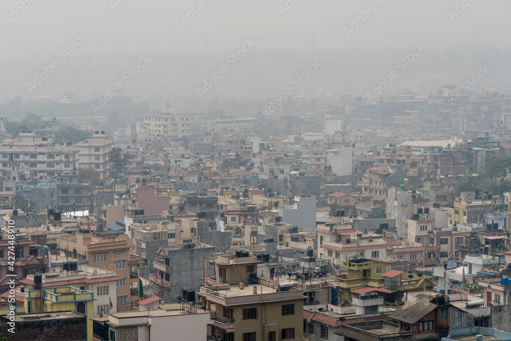 City Covered in Smog