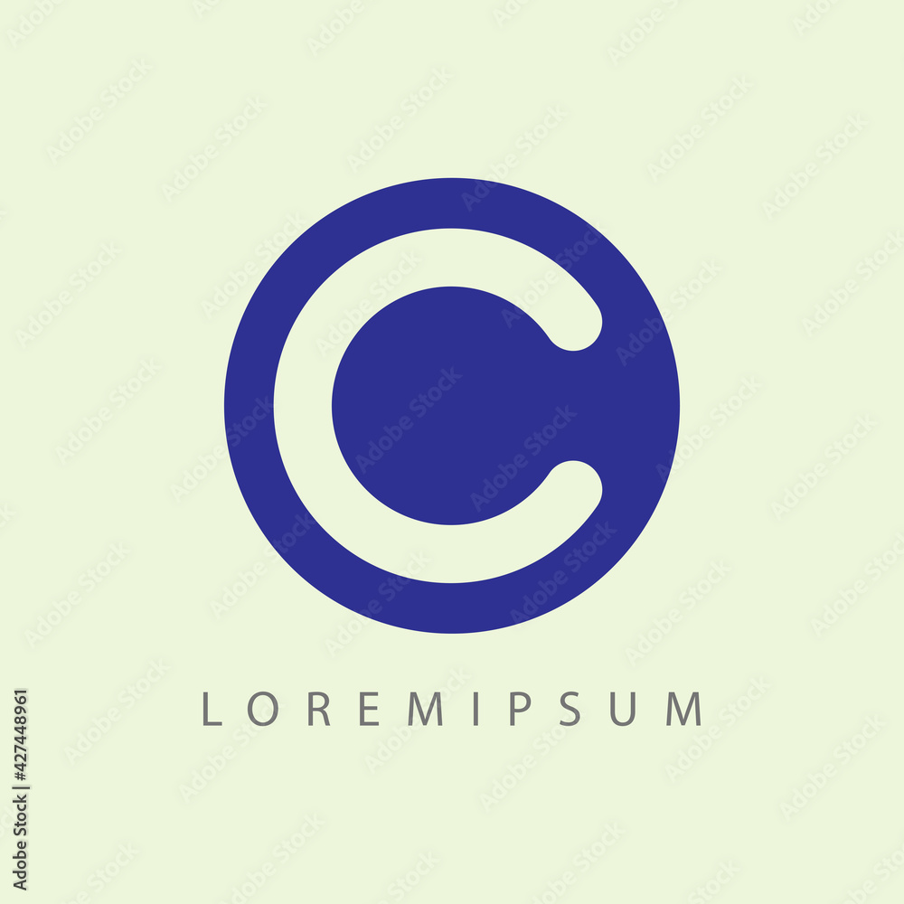 Elegant C Letter Logo Design Template. Simple Letter Icon Line Art Vector Elegant C Letter Logo Design Template. Simple Letter Icon Line Art Vector