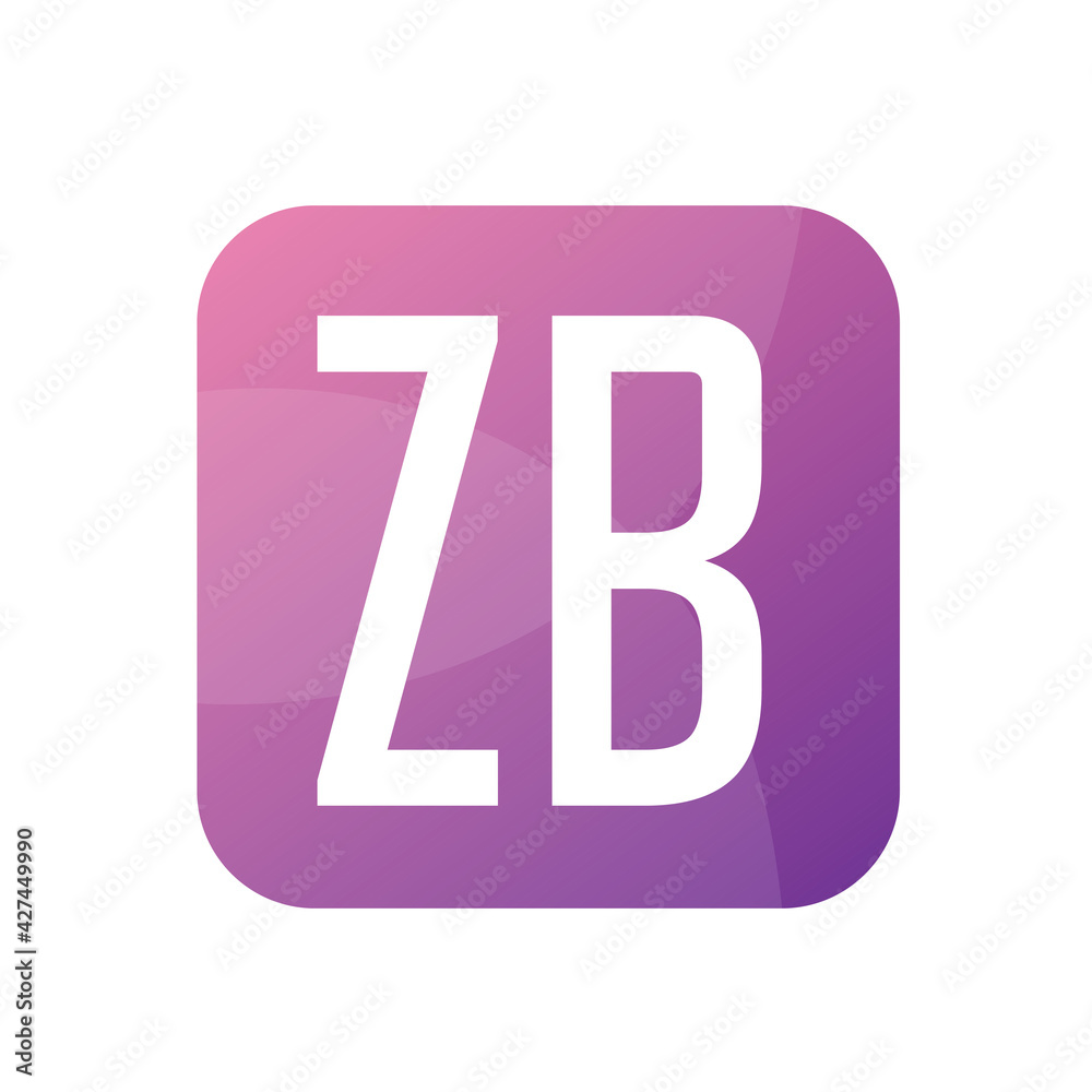 ZB Letter Logo Design With Simple style ZB Letter Logo Design With Simple style