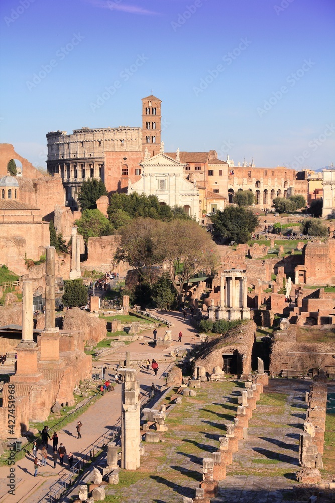 Ancient Rome landmarks - Rome, Italy