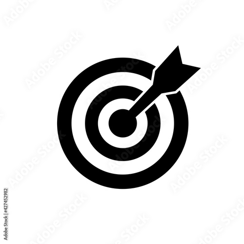 Target icon on white background
