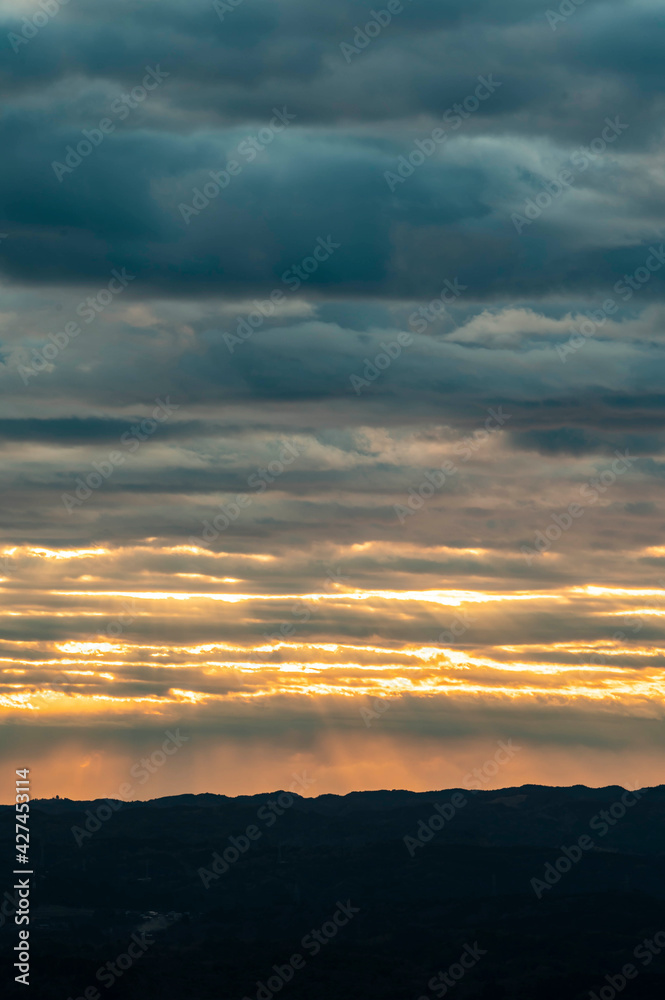 Fototapeta premium 朝焼けの雲