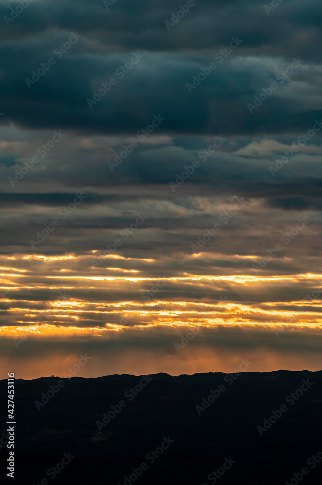 Obraz premium 朝焼けの雲