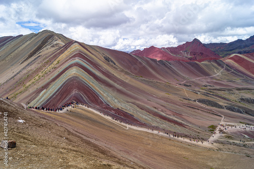 Vinicunca, or Winikunka, also called Montaña de Siete Colores, Montaña de Colores or Rainbow Mountain