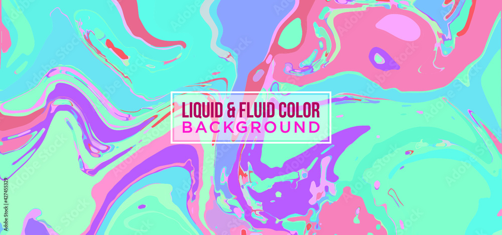 Liquify Fluid Color Banner background