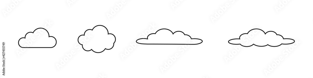 Clouds icon. cloud and meteorology concept. Vector illustration.