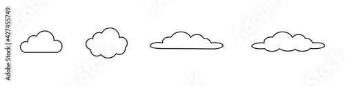 Clouds icon. cloud and meteorology concept. Vector illustration.