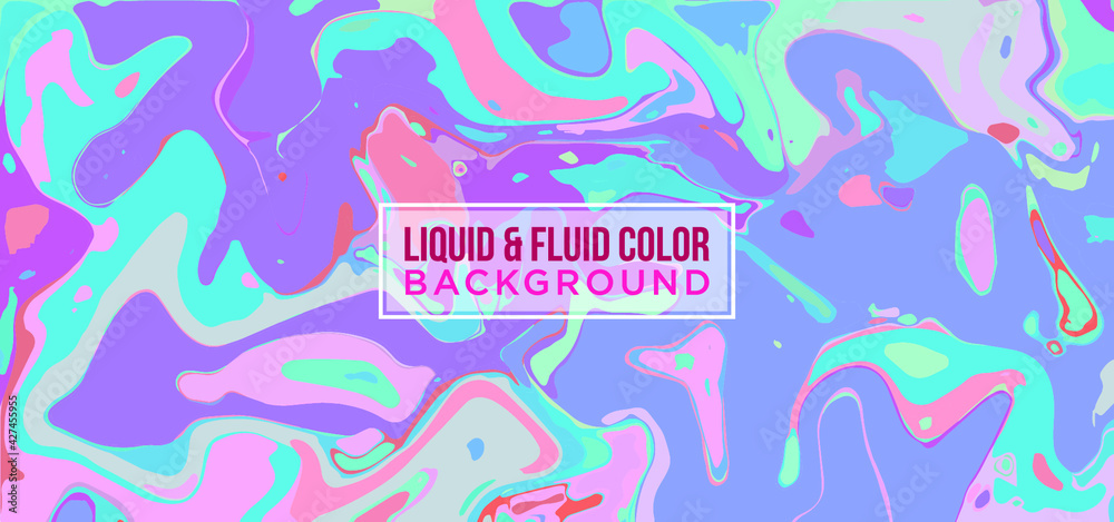 Fototapeta premium Liquify Fluid Color Banner background