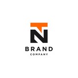TN T N NT logo letter logotype icon font monogram, N logo with chat bubble symbol