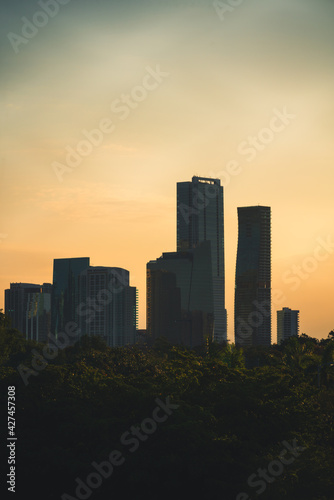 city skyline at sunset © Alberto GV PHOTOGRAP