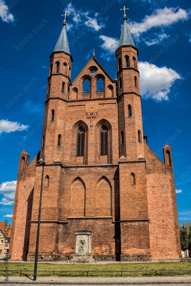kyritz, deutschland - pfarrkirche st. marien kyritz, deutschland - pfarrkirche st. marien
