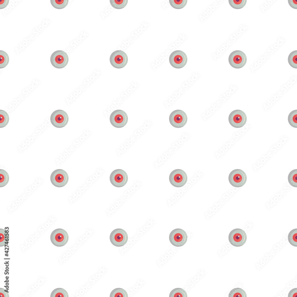 Witch seamless pattern with red eye ball Witch seamless pattern with red eye ball