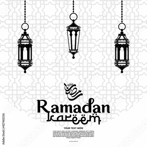 ramadan kareem Vector Design For Banner, Background, can be used as a card, and web. additional to the design of the Ramadan kareem, Eid al-Fitr and Eid al-Adha. vector