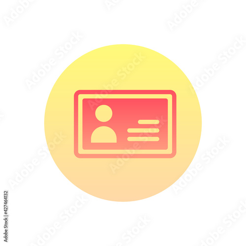 Free Download Bank Card Vector Gradient Round Icon. Hotel and Services Symbol EPS 10  - GFXLoad