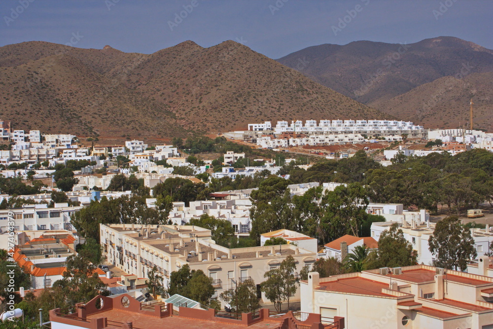 Fototapeta premium Hotel facility in San Jose in province Almeria,Andalusia,Spain,Europe 