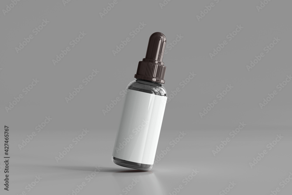 Dropper Bottle with Blank Label 3D Rendering Dropper Bottle with Blank Label 3D Rendering