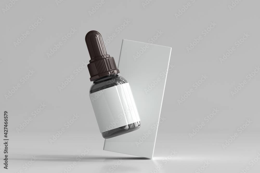 Dropper Bottle with Blank Label 3D Rendering Dropper Bottle with Blank Label 3D Rendering