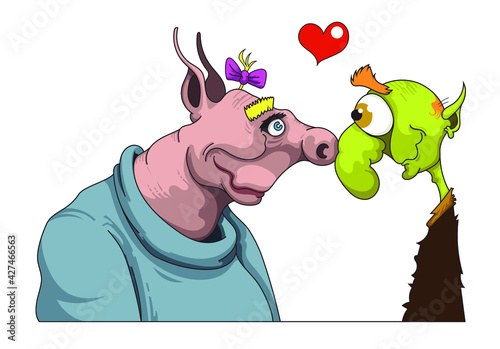 Ogresse et Gobelin amoureux