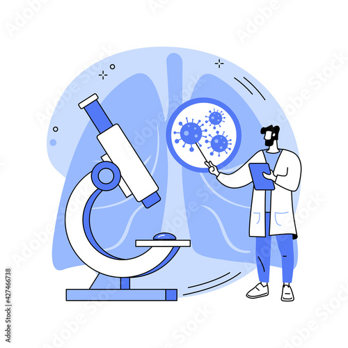 Novel coronavirus nCoV abstract concept vector illustration.