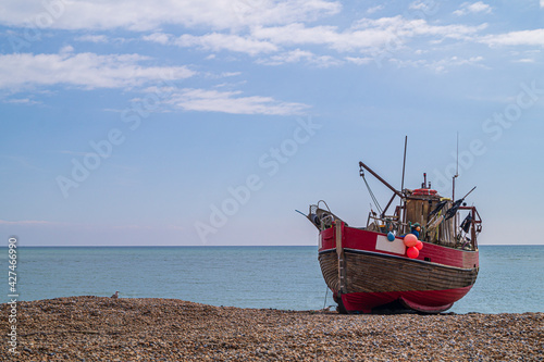 Hastings Fishing Boat on the beach photo