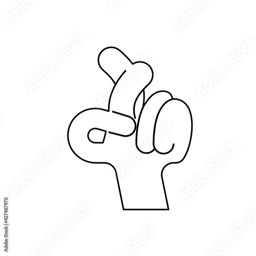 Hand icons. Hand gesture icon set of various shapes