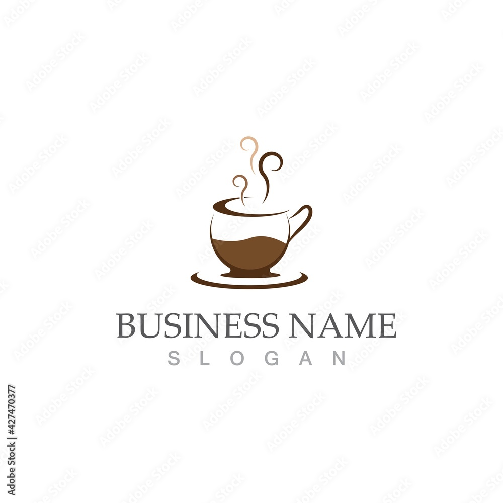 coffee cup logo template coffee cup logo template
